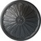 Ekena Millwork Brontes Ceiling Medallion (Fits Canopies up to 3 5/8"), Hand-Painted Pewter, 25 1/2"OD x 5 1/2"P CM25BRPES - alternate 1